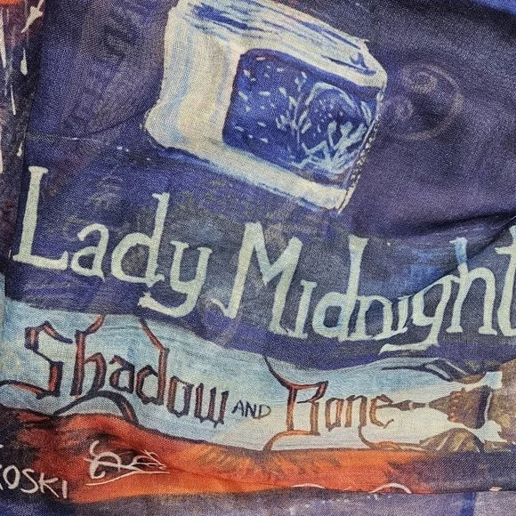 FAIRY LOOT Scarf Book Design *a fun gift for the avid reader* Wrap Shawl - Picture 7 of 14